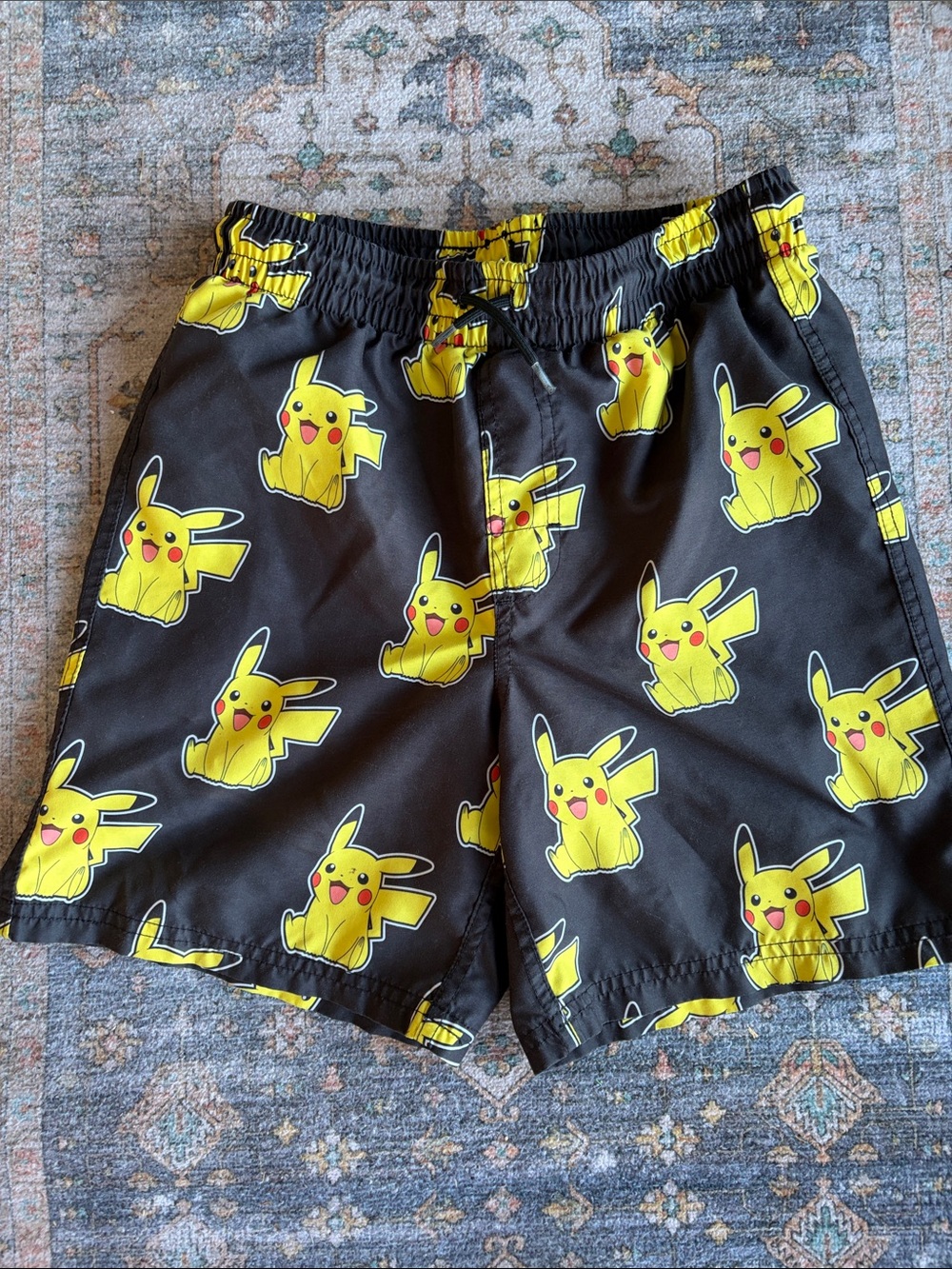 Pikachu Black & Yellow Kids Swim trunks/shorts